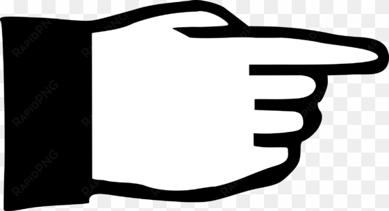clipart - pointing hand - pictogram pointing