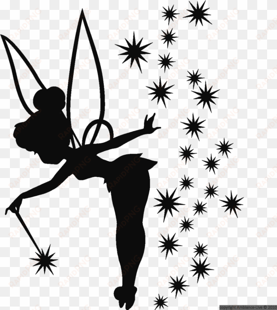 clipart pumpkin fairy - tinkerbell silhouette