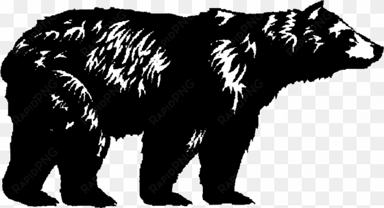 clipart resolution 1010*633 - black bear silhouette transparent