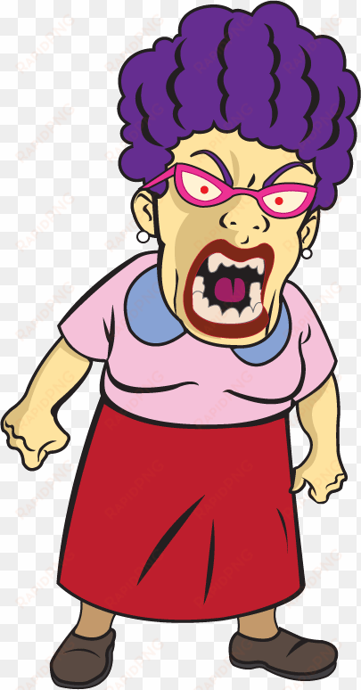 clipart royalty free collection of angry old lady high - mad teacher clip art