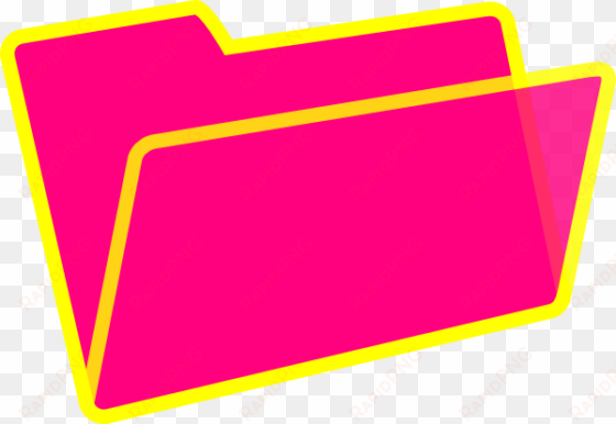 clipart royalty free yellow and pink clip art at clker - pink folder clipart
