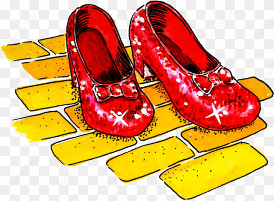 clipart stock fly me to the broom clil i - ruby slippers the wizard of oz