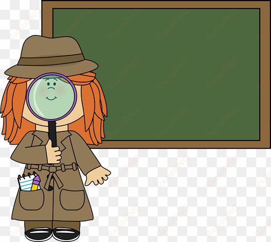 clipart teacher detective - kid detective clip art