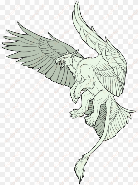 clipart transparent library mascot gryphon an elliott - gryphon sketch