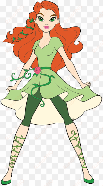 clipart transparent stock dc super hero girls clip - poison ivy dc superhero