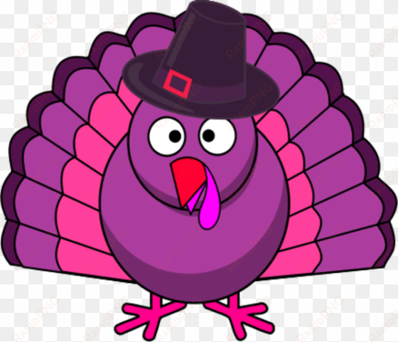 clipart turkey purple - turkey clipart