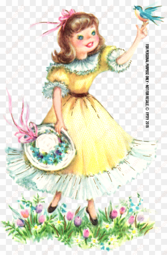 clipart vintage girl png - png transparant vintage art