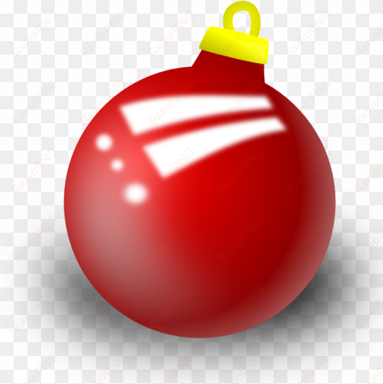 clipart - xmas ornament - red bauble clip art