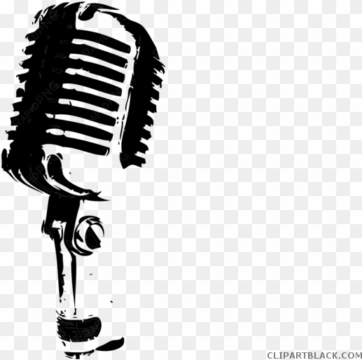 clipartblack com tools free black white images - microphone black and white