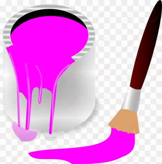 cliparts pink paint - pink paint clipart