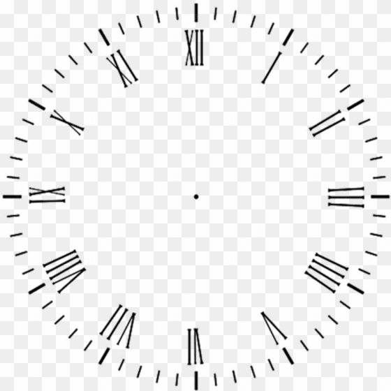 clock face - template for clock hands