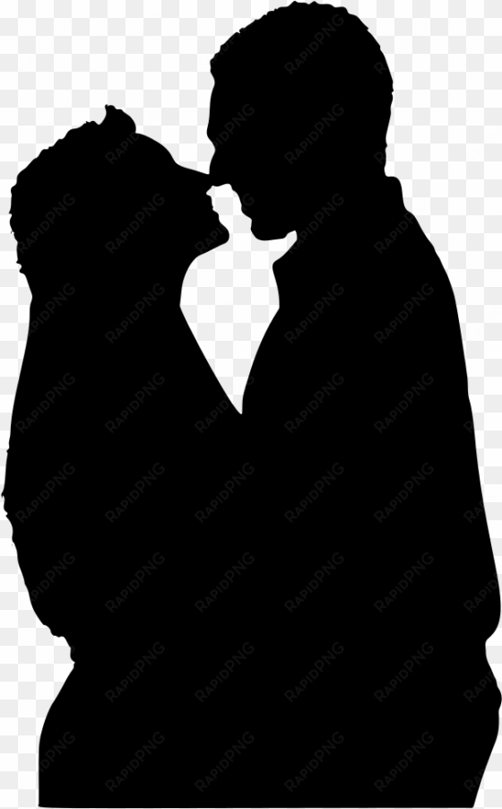 close couple silhouette - romance