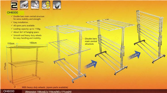 clothes hangers, retractable clothesline,retractable - singapore balcony dress hanger