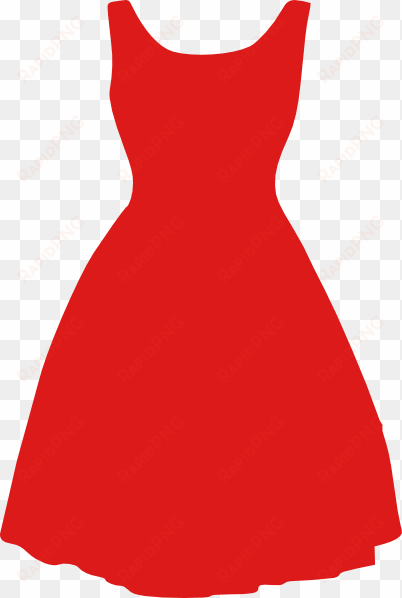 clothes - red dress clipart