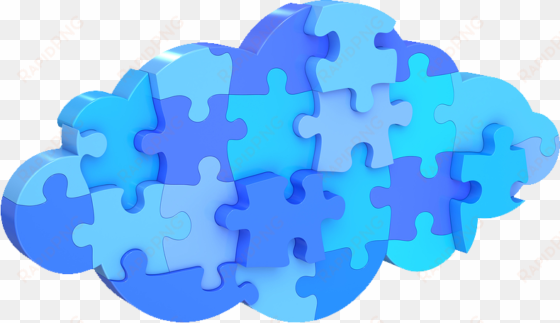 cloud-puzzle - 3d rendering