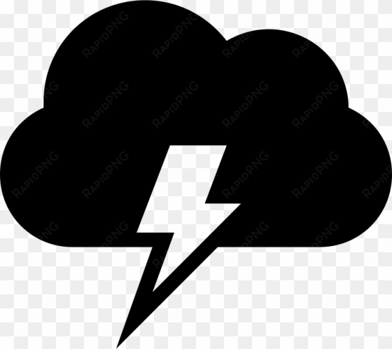 cloud with electrical lightning bolt weather storm - cloud with lightning bolt