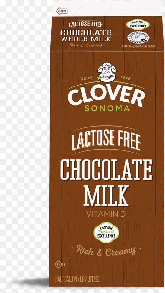 clover sonoma lactose free chocolate milk - clover ice cream, chocolate fudge brownie - 1.5 qts