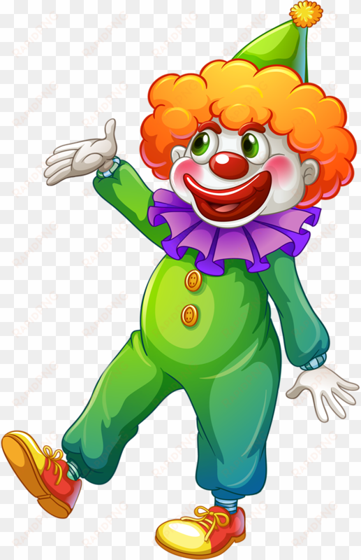 clown clipart green - clown clipart