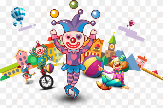 clown png high-quality image - cartoon circus people