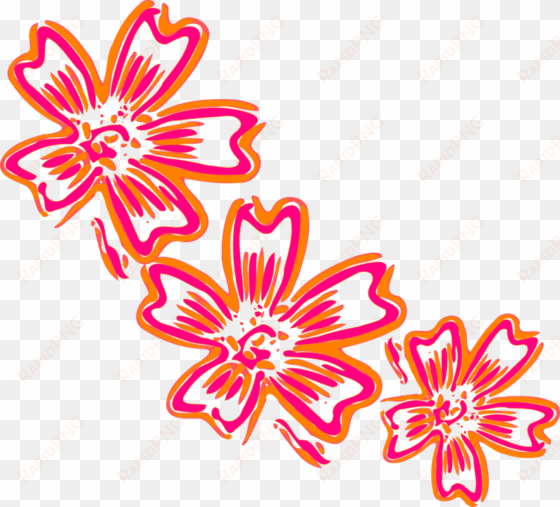 cluster of flowers cartoon