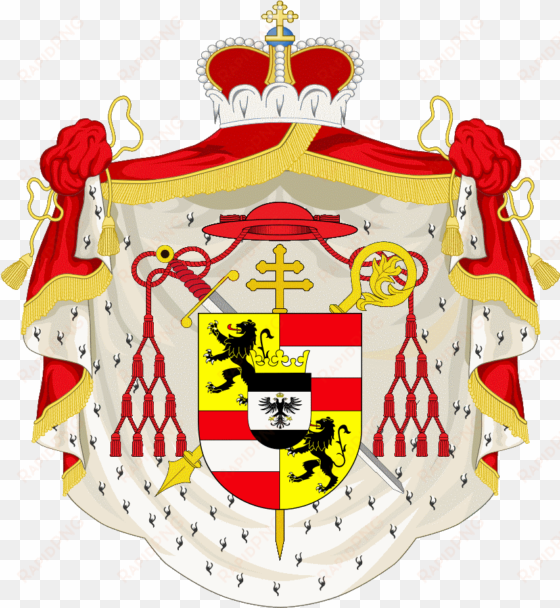 coa prince-archbishop of salzburg 01 at colloredo hieronymus - duchy of parma coat of arms