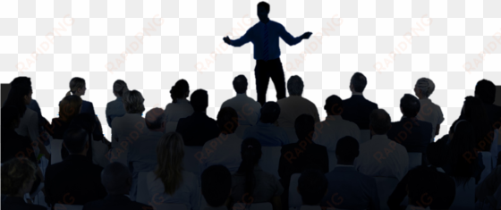 coaching - audience sitting silhouette png