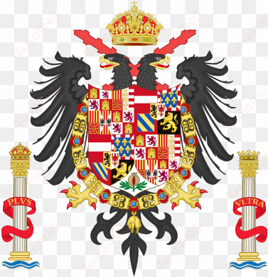 coat of arms of charles i of spain, charles v as holy - holy roman empire coat of arms