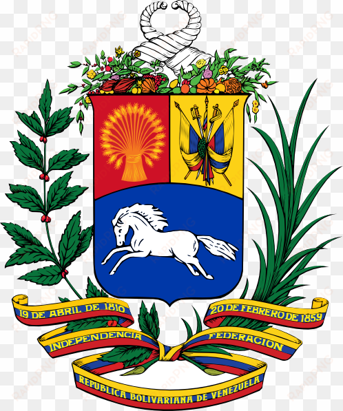 coat of arms of venezuela clip art - venezuela coat of arms