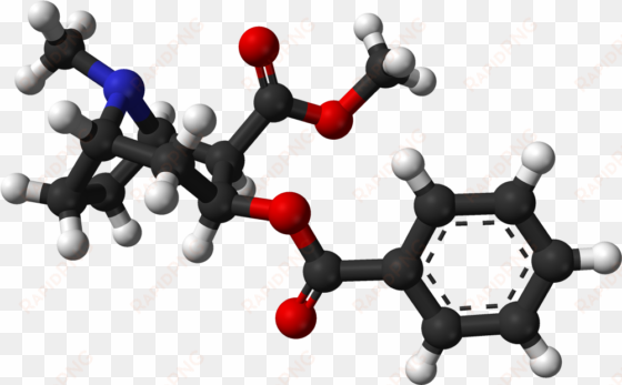 cocaine from xtal 3d balls - molecule