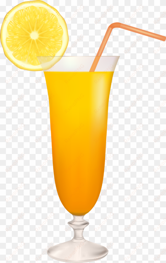 cocktail glass with lemon png clipart - lemon juice glass png
