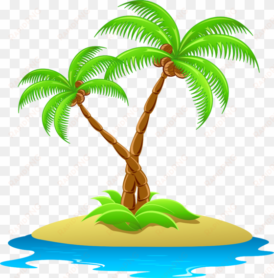 coconut clipart clear background - island clipart