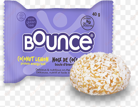 coconut lemon - bounce coconut lemon bounce balls 40g