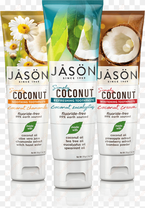 coconut oral care - jason simply coconut whitening toothpaste