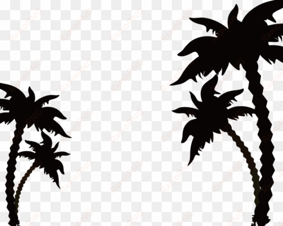 coconut tree silhouette vector png clipart clip art - coconut tree silhouette vector png