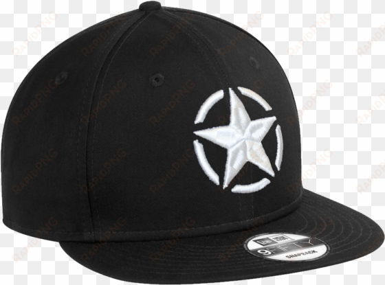 Cod Wwii Star Snapback Cap - New Era 9fifty Charcoal Flat Bill Snapback Cap transparent png image