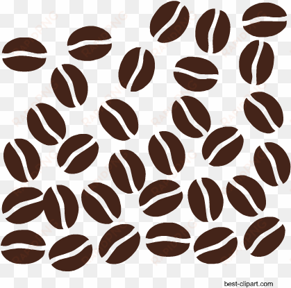 Coffee Beans Free Clip Art - Coffee Bean Clip Art Transparent Background transparent png image