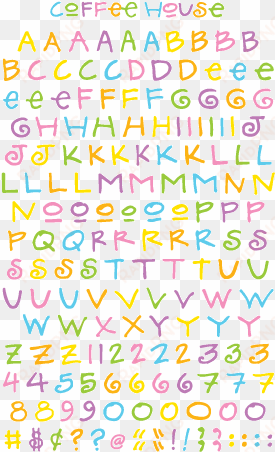 coffee house alphabet, multi stickers - mrs. grossman's stickers-coffee house alphabet