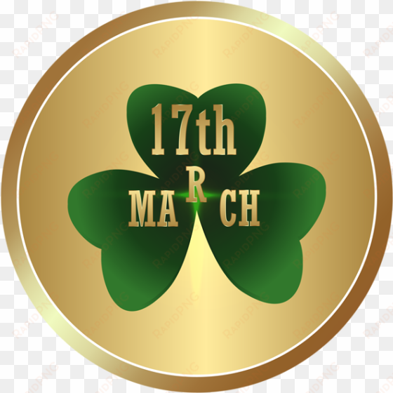 coin clipart st patricks day - circle