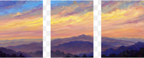 Cold Mountain Panorama - Streaking Sky Over Cold Mountain transparent png image