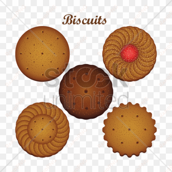 collection of biscuits vector graphic - certificate official seal