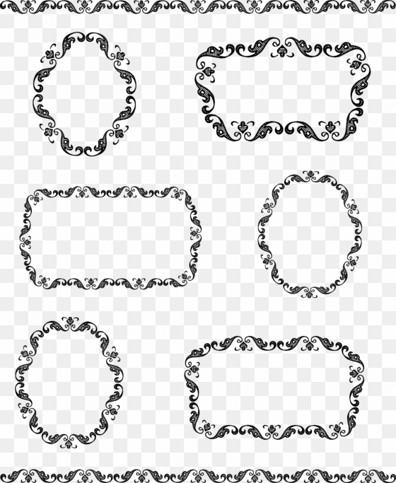 collection of free fancied clipart western line - vintage border frame vector