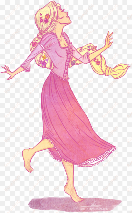 collection of free princess drawing rapunzel download - rapunzel dancing