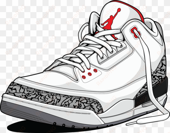 Collection Of Free Sneaker Drawing Cartoon On Ubisafe - Jordan Shoes Cartoon transparent png image