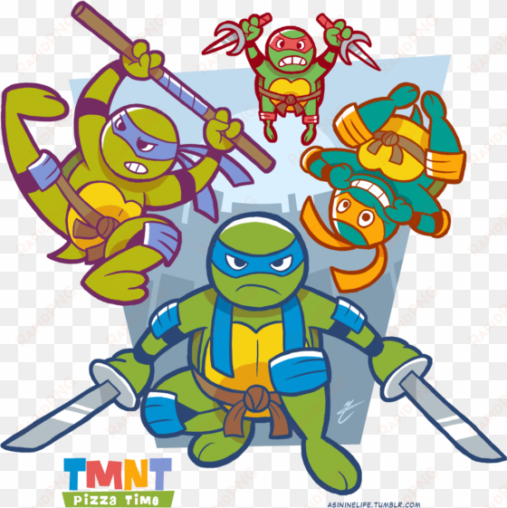 collection of ninja turtle pizza clipart high quality, - mykki turtles family personality storage bag