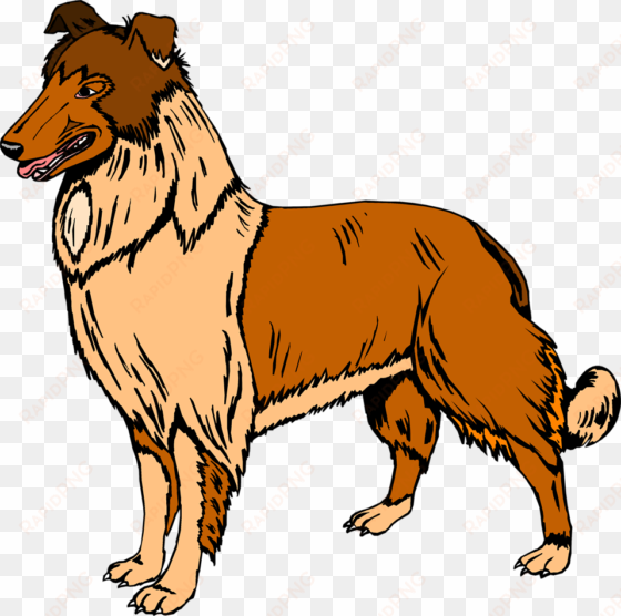 collie clipart real dog - buff: a collie and other dog stories