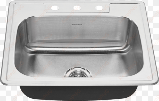 colony 25x22-inch stainless steel kitchen sink - american standard colony 25" x 22" single bowl drop-in