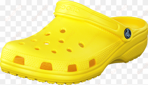 color brilliancy womens crocs classic lemon synthetic - yellow crocs png