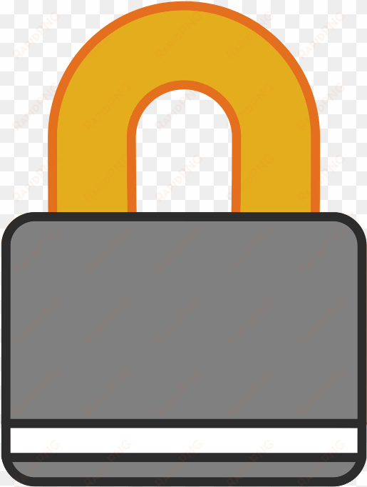 color of the padlock - clip art