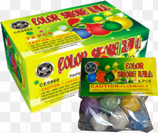 Color Smoke Balls Clay 6pk - Tnt Smoke Balls, Assorted Colors - 8 Pieces transparent png image