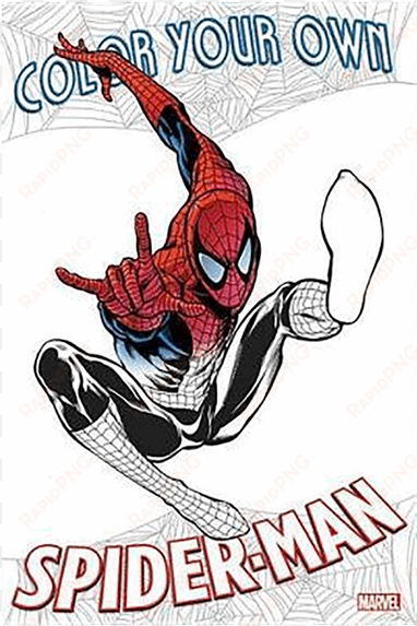 color your own spider man coloring book - color your own spider-man